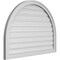 Ekena Millwork Round Top Surface Mount PVC Gable Vent: Functional, w/ 2"W x 1-1/2"P Brickmould Frame, 38"W x 28"H GVPRT38X2802SF - alternate 4